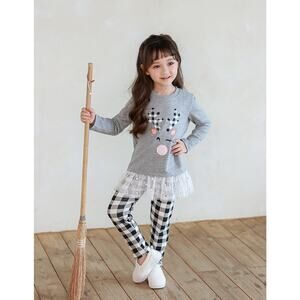 Pink Reindeer Tunic Dress Top